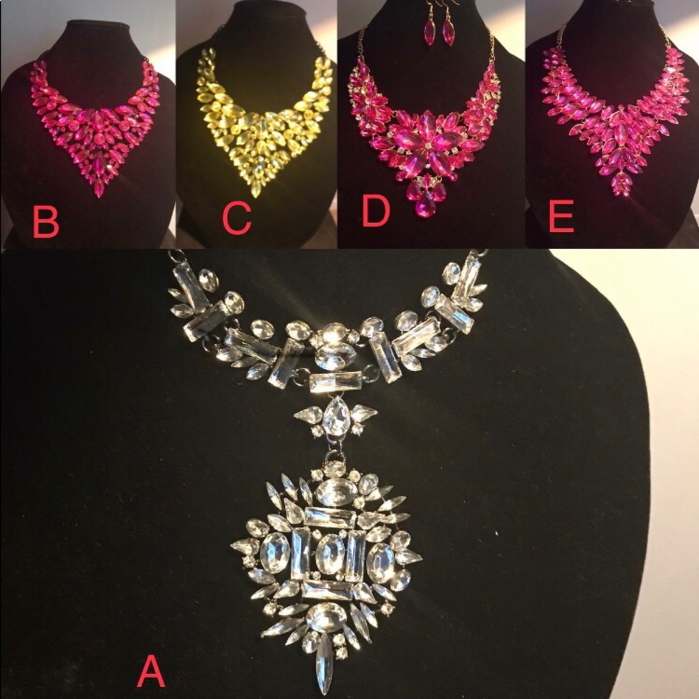 Rhinestone Statement Necklaces II